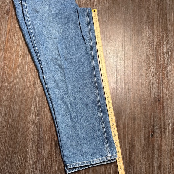 Carhartt Mens Jeans B180 BST‎ Straight Fit Blue Denim Work Pants Size 42x30 - Picture 8 of 9